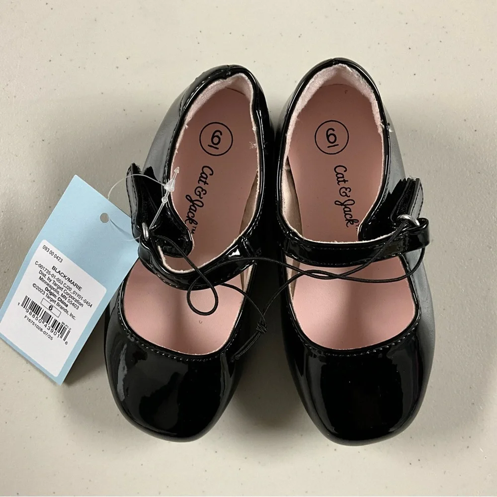 Glossy Black Dress Shoes for Kids Cat & Jack Mary Jane Shoe